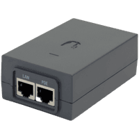 UBIQUITI 24V PoE Adapter; Surge and clamping protection; Maximum surge discharge; Peak pulse current; AC cable with earth ground.