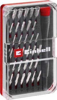 Биты Einhell, набор 33шт, HEX, PH, RIBE, SL, Spline, Torx, 28мм, кейс