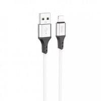 Кабель Hoco X86, Lightning-USB, 2.4A, довжина 1м, White, BOX