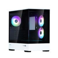 Корпус Zalman P30 без БП, 1xUSB3.0, 1xUSBType-C, 3x120мм ARGB, VGA 420мм, LCS ready, TG Side Panel, mATX, черный/белый