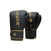 Боксерські рукавички RDX F6 Kara Matte Golden 14 унцій (BGR-F6MGL-14OZ)