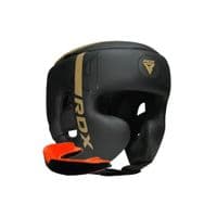 Боксерський шолом RDX F6 KARA Matte Golden L (HGR-F6MGL-L)