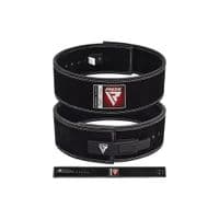 Атлетичний пояс RDX 4 Pro Liver Buckle шкіряний Black Plus XL (WBL-4LB-XL+)