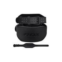 Атлетичний пояс RDX 6 шкіряний Full Black XL (WBS-6FB-XL)