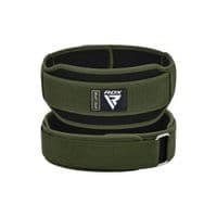 Атлетичний пояс RDX RX5 Double Belt неопреновий Army Green S (WBD-RX5AG-S)