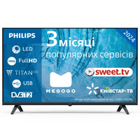 Телевизор 40", 60 Hz, FHD, Titan OS, Pixel Precise, DV, 200 cd/m2, sound 10W, WiFi 11n SB 40PFS6009/12