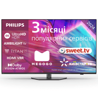 Телевизор 65", 120 Hz, UHD WCG, Titan OS, VRR 144 (FreeSync), 500 cd/m2, sound 40W 65PUS8919/12