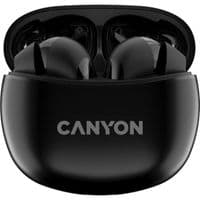 Canyon TWS-5 Bluetooth headset, with microphone, BT V5.3 JL 6983D4, Frequence Response:20Hz-20kHz, battery EarBud 40mAh*2+Charging Case 500mAh, type-C cable length 0.24m, Size: 58.5*52.91*25.5mm, 0.036kg, white + blue