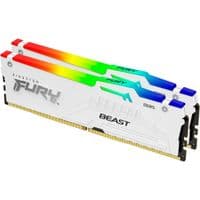 Память для настольных компьютеров Kingston 64GB 6400MT/s DDR5 CL32 DIMM (Kit of 2) FURY Beast White RGB EXPO, EAN: 740617342970