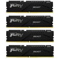 Память для настольных компьютеров Kingston DRAM 128GB 5600MT/s DDR5 CL40 DIMM (Kit of 4) FURY Beast Black XMP EAN: 740617335194