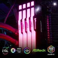 Пам'ять для настільних комп'ютерів  Kingston 16GB 6000MT/s DDR5 CL30 DIMM FURY Beast RGB XMP, EAN: 740617343076
