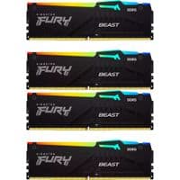 Kingston DRAM 128GB 5600MT/s DDR5 CL40 DIMM (комплект із 4) FURY Beast RGB XMP EAN: 740617335170