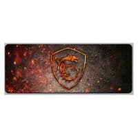 Килимок 300*600 тканинний MSI Fire Dragon з боковою прошивкою, товщина 2 мм, Black / red, Пакет