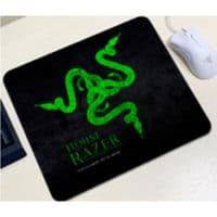 Килимок 200*240 тканинний RAZER 12, товщина 2 мм, колір Black / Green, Пакет