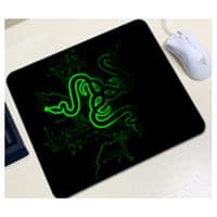 Килимок 200*240 тканинний RAZER 13, товщина 2 мм, колір Black / Green, Пакет