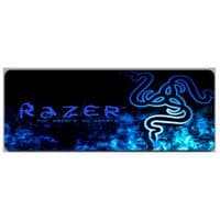 Килимок 400*900 тканинний RAZER 25 з боковою прошивкою, товщина 2 мм, колір Black / Blue, Пакет