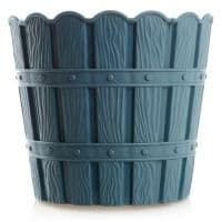 Цветочный горшок VIOLET HOUSE 1046 BAMBOO BLUE и с дренажем 3 л. (1046 BAMBOO BLUE д/цветов с дренажем 3 л.)