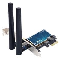Сетевая карта PCI-E x1, Fenvi FV-AC1200, WiFi 5 (до 1200 Mbps), Bluetooth 4.2, 2 внешние антенны