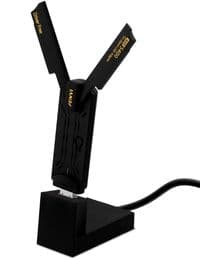 Мережевий адаптер USB 3.0 Fenvi FU-AXE5400, Black, WiFi 6E, до 2400 Мбіт/с, RTL8832CU, підставка з роз'ємом USB 3.0