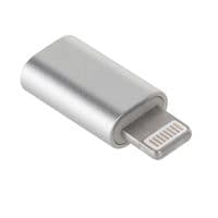 Переходник Lighting(M) =&amp;gt; Micro-USB(F), Silver, OEM