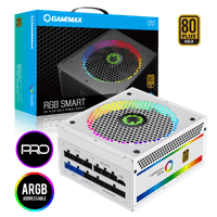 Блок питания 850W, 80 Gold,ARGB ring fan 140mm,fu lly modularOPP, OVP, UVP, OCP, OTP, SCP RGB850 PRO WH