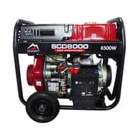 Генератор Vulkan SCD8000 дизель 1ф 6.5кВт год начала, 18л, колеса (SCD8000)