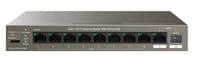 Коммутатор TENDA TEG1110PF-8-102W 8xGE PoE, 1xGE, 1xSFP, Некеровани