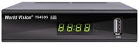 TV-тюнер наружный автономный World Vision Т645D5 FM, Black, H.265, AC3. DolbyDigital, DVB-T2/T/C, FM тюнер, IPTV, DLNA, Stalker, без кнопок, дисплей, 2хUSB, внешний блок питания, CPU-GX6706 единое программное обеспечение совместимо с линейкой Т644xx и Т645