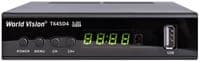 TV-тюнер зовнішній автономний World Vision T645D4 FM, Black, H.265, AC3. DolbyDigital, DVB-T2/T/C, FM тюнер, IPTV, DLNA, Stalker, кнопки, дисплей, 2хUSB, вбудований блок живлення, CPU-GX6706 єдине програмне забезпечення сумісне з лінійкою Т644xx та Т645xx