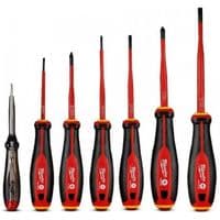 Набір викруток Milwaukee діелектричних VDE SL/PH + тестер напруги, 7 шт (4932478739)