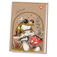 Альбом для малювання Yes А4 40 аркушів клеєний білила "Frog" крафт (130583)