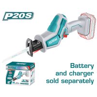 Пила TOTAL TRSLI6506 шабельна акумуляторна, 20В, 3200 об/хв, без акумулятора та ЗП