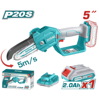 Сад.інстр. TOTAL TGSLI20581 міні-пилка ланцюгова акум., 20В, шина 13см, швидкість ланцюга 5м/с