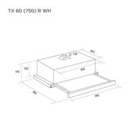 Вытяжка Pyramida TX 60 (750) R WH