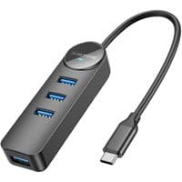 USB HUB Borofone DH5 (Type-C to USB3.0*4) 0.2m