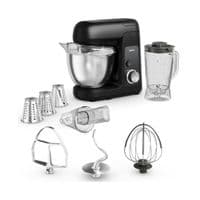 Кухонна машина Tefal Bake Partner 1100Вт, чаша-метал, корпус-пластик, насадок-6, чорний