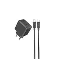 Сетевое зарядное устройство HOCO CS13A Ocean single port PD20W charger set(Type-C to Type-C) Black