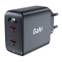 Зарядний пристрій ACEFAST A49 PD35W GaN (USB-C+USB-C) dual port charger Black