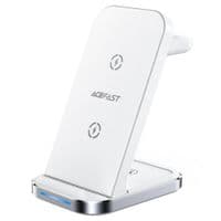 Бездротовий зарядний пристрій ACEFAST E15 Desktop 3-in-1 Wireless Charging Stand White