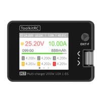 Зарядний пристрій ToolkitRC M7 200Вт, тип АКБ LiPo, LiHv, Li-ion, NiMh, LiFe, Pb, USB інтерфейс, XT60, вхід 7-35В, вага 90г, без БР