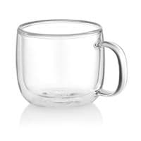 Набір чашок з ручками і подвійними стінками Ardesto, 450мл, 2шт, боросилікатне скло, прозорий