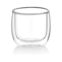 Набір чашок з подвійними стінками Ardesto, 260мл, 2шт, боросилікатне скло, прозорий