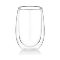 Набір чашок з подвійними стінками Ardesto, 350мл, 2шт, боросилікатне скло, прозорий