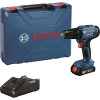 Шуруповерт-дрель ударная аккумуляторная Bosch GSB 183-LI 18В 1х2А·час 21-56Нм 374-1815об·мин кейс 1.2кг