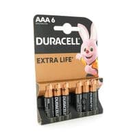 Батарейка щелочная DURACELL LR03 (ААА) MN2400, 6шт в блистере, цена за блистер