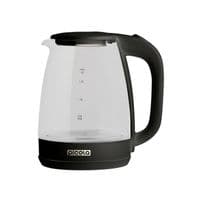 Електрочайник Picola PEK-06, Black, 1500W, 1.8 л, скло, дисковий, LED-підсвічування, індикатор рівня води