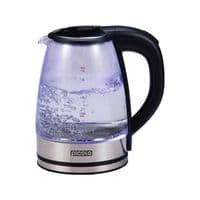 Електрочайник Picola PEK-04, Black, 1500W, 1.8л, скло+нерж.сталь, дисковий, індикатор рівня води, захист від перегріву, відключення за відсутності води