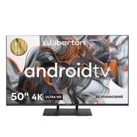 Телевизор 50" Liberton LTV-50U01AT UltraHD 3840x2160 60Hz, Smart TV, DVB-T2, HDMI, USB, VESA 200x200