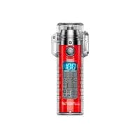 Ліхтар-шокер із запальничкою KY-RD, LED 3 режими, дальність 150м, Li-ion 260mAh, Type-C, IP56, 95x28mm, Red, BOX