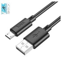Кабель HOCO X88 Gratified charging data cable for Micro Black